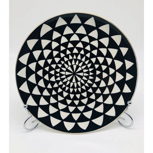 Thyme & Table Stoneware Salad Appetizer Plate 8.5” Black White -Replacement- A3 - Picture 5 of 5